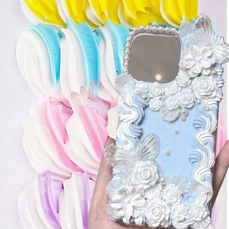 Double Color Cream Glue for DIY Phone Case and Hairpin