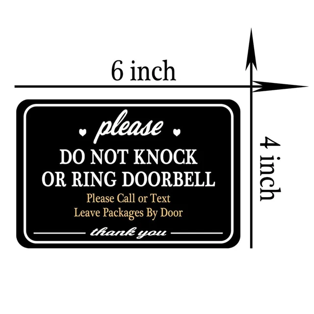 4-6-inch-youok-do-not-ring-doorbell-sign-do-not-knock-or-ring-doorbell-stickers-leave-the-packages-here-thank-you-labels-10pcs for Do Not Ring Doorbell Sign Printable Free 4*6 Inch YOUOK Do Not Ring Doorbell Sign Do Not Knock or Ring Doorbell Stickers Leave The Packages Here Thank You Labels 10pcs for Do Not Ring Doorbell Sign Printable Free