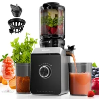 Extracteur de jus lent à large goulotte Max 680W, presse-fruits à froid puissante pour fruits entiers, idéal pour usage domestique 1