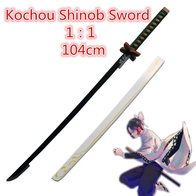 1:1 Kimetsu no Yaiba Sword Weapon Demon Slayer Rengoku Kyoujurou Cosplay Sword  Anime Ninja Knife PU toy 104cm|Costume Props| - AliExpress