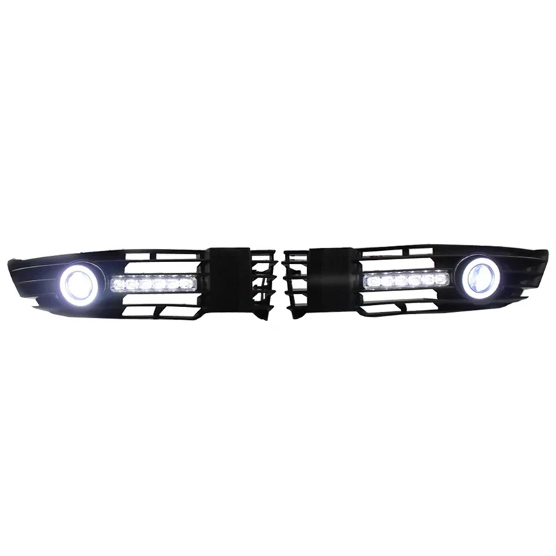 

Front Fog Light Grille Daytime Running Light Grille Lighting Car For VW Passat B5 B5.5 2000-2005