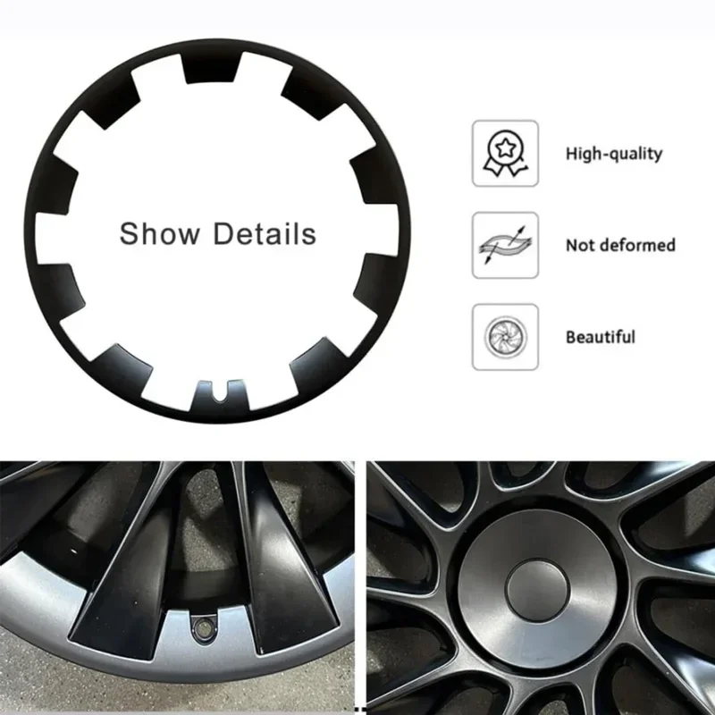 For Tesla Model Y 20 Inch Rim Wheel Hub Protection Patch Protectors ABS Wheel Guard Covers Accessories Auto Exterior