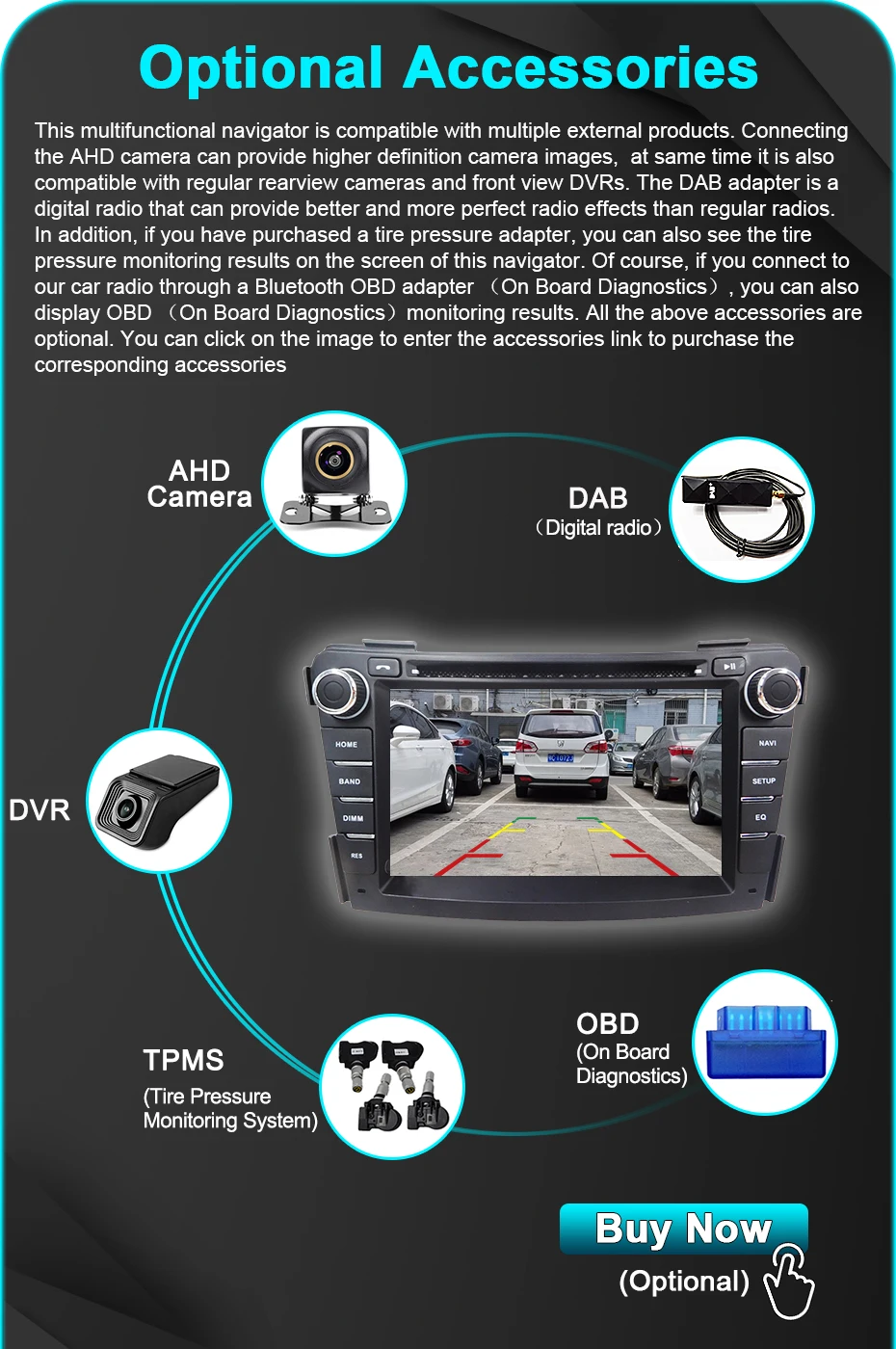 7'' Bildschirm Autoradio Android 15 AUTO Wireless Carplay Stereo für Hyundai I40 2011-2019 Bluetooth Multimedia-Player Navigation – Detail 18