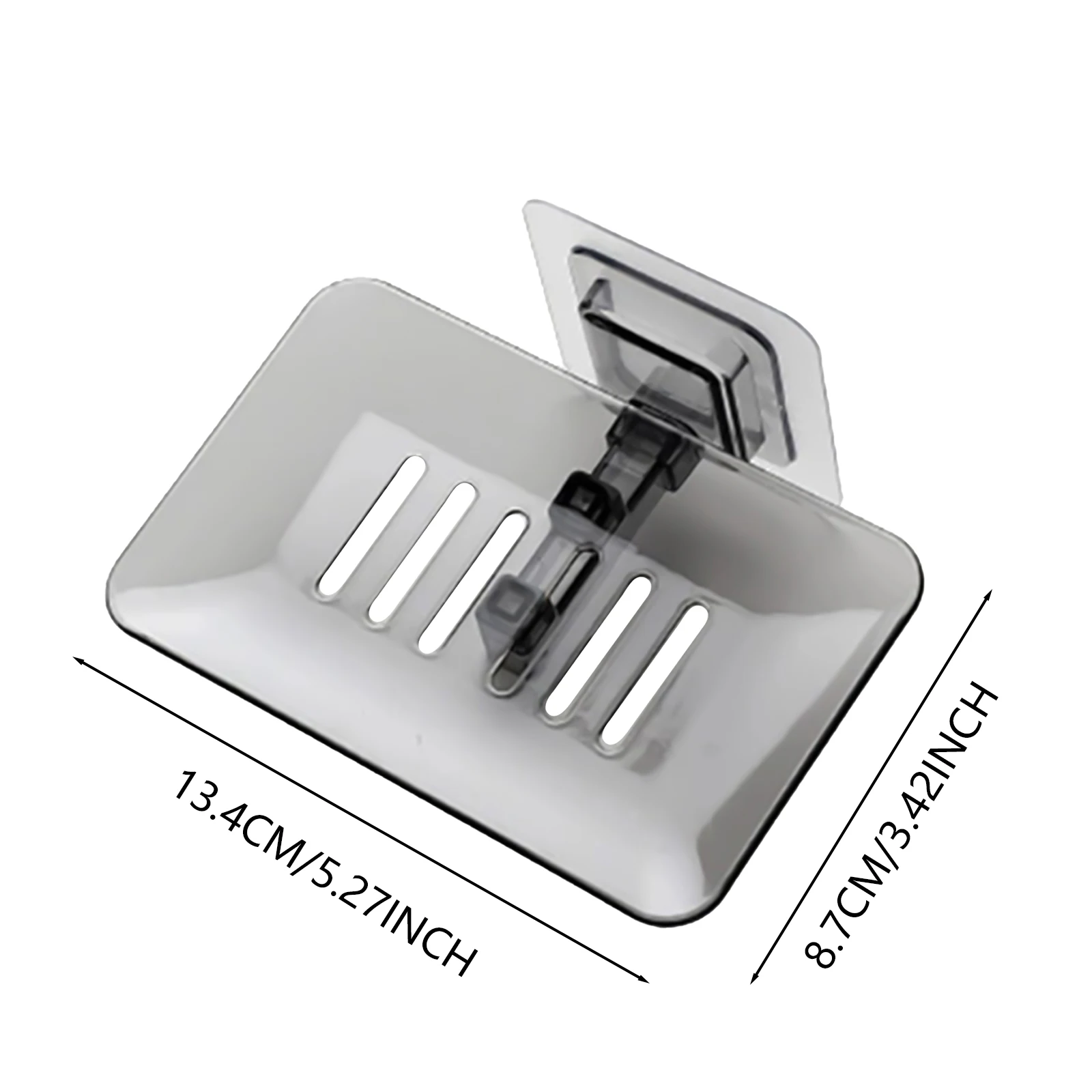 Household Wall Mounted Soap Holder Soap Dishes Sponge Scrubber Box for Home Flat Dormitory Hotel 5