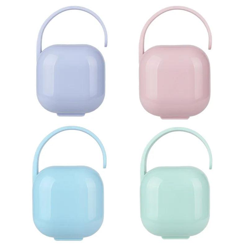 Portable Baby Infant Kids Pacifier Nipple Cradle Case Holder Travel Storage Box Baby Pacifier Box Case pacifier holder plastic pacifier box