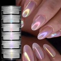 6Box/set Glitter Mirror Dust Nail Powder Chameleon Aurora Metallic Effect Pigments Laser For UV Gel Nail DIY Manicure Decoration 2