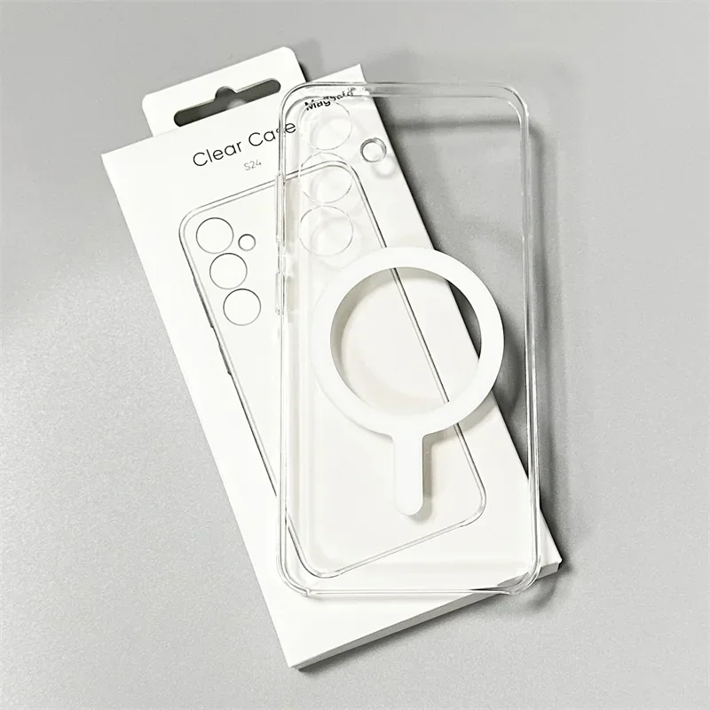 Magnetic Crystal Clear Hard PC Transparent Slim Hybrid Case