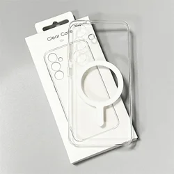 Magnetic Crystal Clear Hard PC Transparent Slim Hybrid Case - Galaxy S23 Ultra (Magnetic Case)