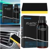 100/50ml Automotive Plastics Coating Agent Car Interior Plastics Parts Refurbishment Restorer with Sponge for Auto Cleaning 3
