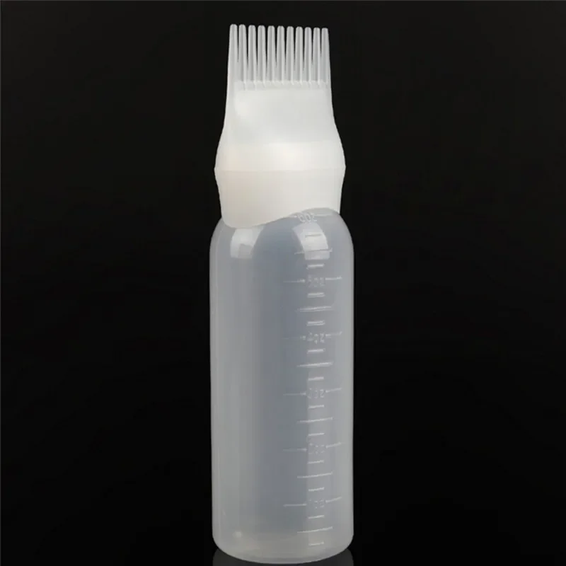 120ml Hair Dye Applicator Brush Bottle Dyeing Shampoo Bottle Oil Comb Hair Dye Applicator Tool Coloring Styling Tool