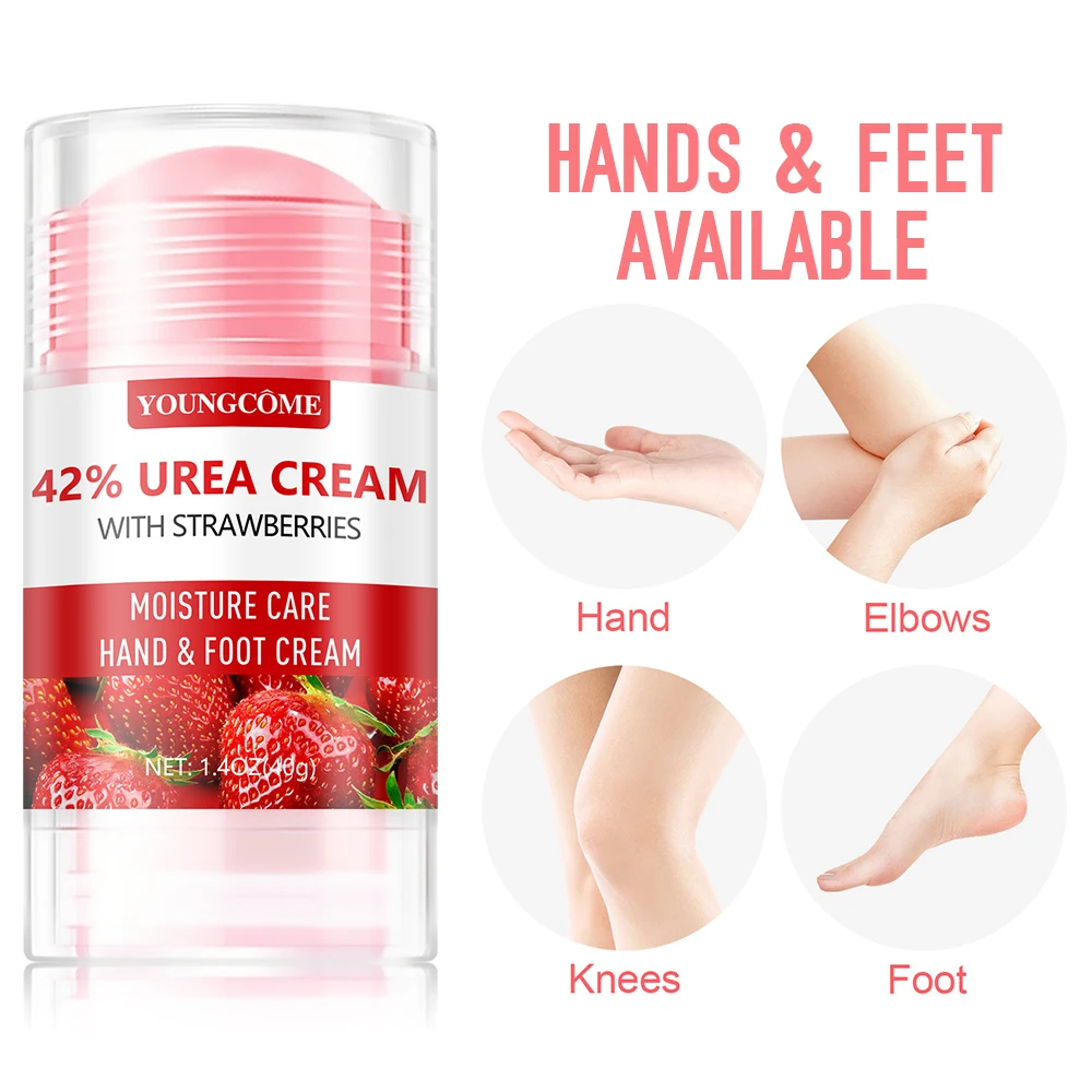 Strawberry-Infused Hydrating & Exfoliating Urea Cream