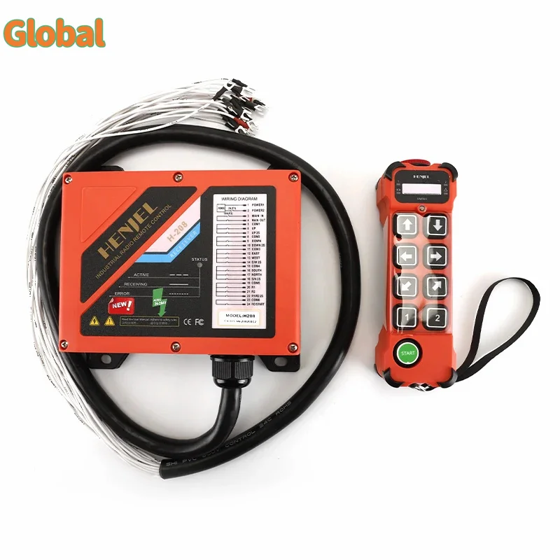 H208 HENJEL double speed Industrial Wireless Radio Crane Remote Control switches Hoist overhead bridge Crane Lift Control