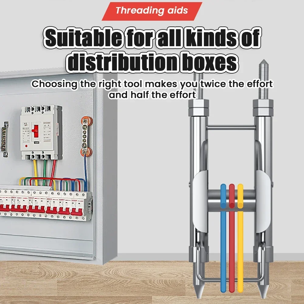Professional Cable Pulling Aid 86 Wire Cable Box Pulling Auxiliary Device Electrician Universal Reel Fast Threading Tools Cable Pulling Tools