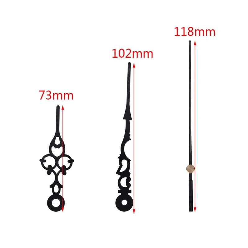 Silent Pendulum Type Clock Movement Mechanism with 3 Hands Motor DIY Replacement Repair