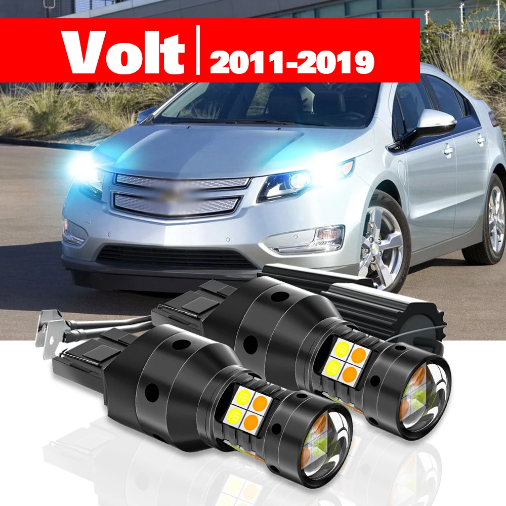 

For Chevrolet Volt 2011-2019 Accessories 2pcs LED Dual Mode Turn Signal+Daytime Running Light DRL 2012 2013 2014 2015 2016 2017