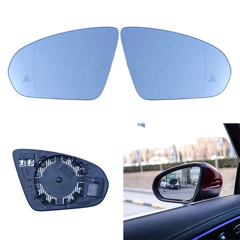

Auto Wide Angle Replacement Left Right Heated Blind Spot Warning Wing Rear Mirror Glass For Mercedes-Benz A Class W177 2018 2019
