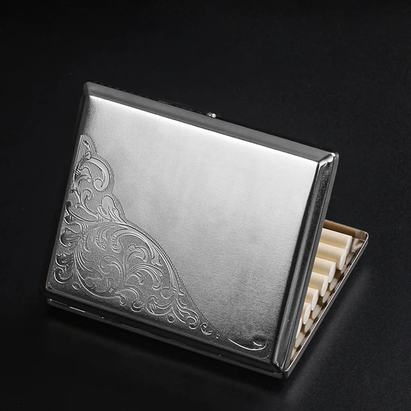 Sleek and Stylish Extended Metal Cigarette Storage Case