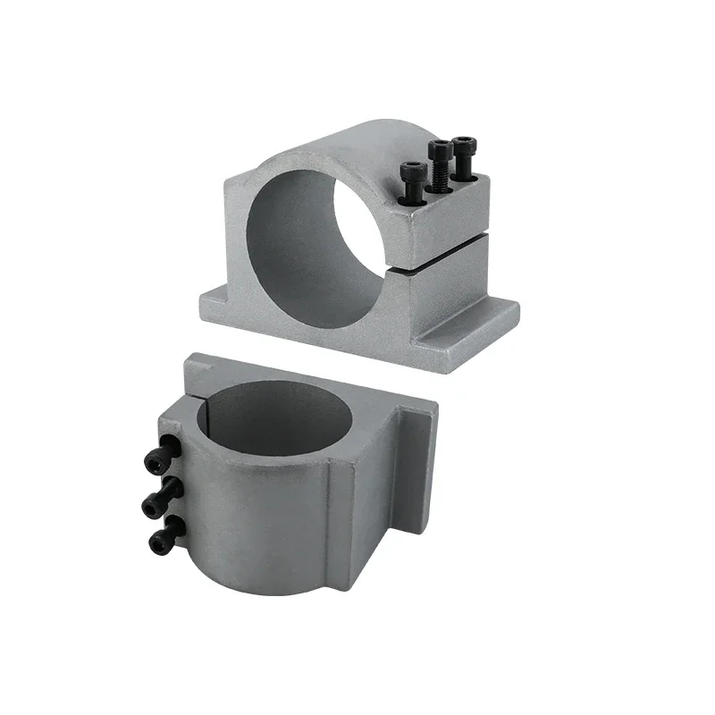 52mm 55mm 65mm 80mm 100mm 105mm 125mm Aluminum Spindle Clamp Motor Bracket Screw for CNC Woodworking Spindle Motor