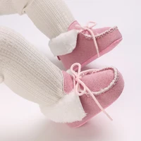 2023 Winter Snow Baby Boots Multiple Colors Warm Fluff Balls Indoor Colloidal particle sole Infant Newborn Toddler Baby Shoes 1