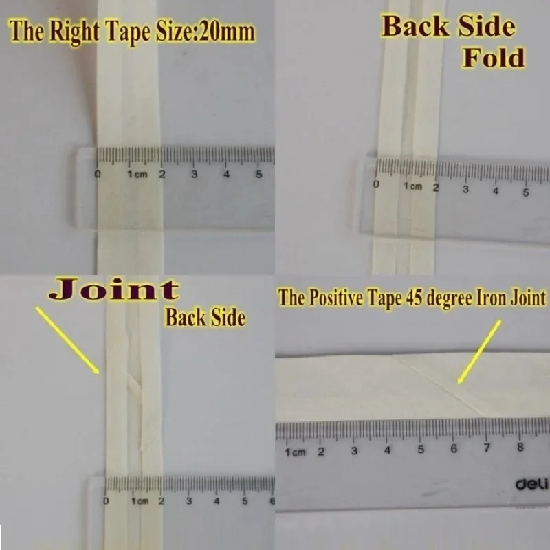 Cotton 15mm Bias Tap Wrinkle-Free Edging Strips for Cloth Shoe Insoles Plain Weave for Suit Shoe & Clothing Edging cotton bias tape,satin ribbon,cotton webbing tapes,fabric craft supplies