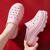 Kidmi Women Platform Slippers Summer Holes Clogs Sandals Fashion Thick Sole Sandals Outdoor Beach Slides Soft Cloud Garden Shoes 1