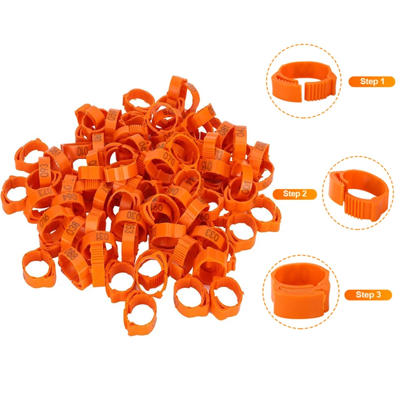 25/100P Chicken Leg Rings Adjustabl 3