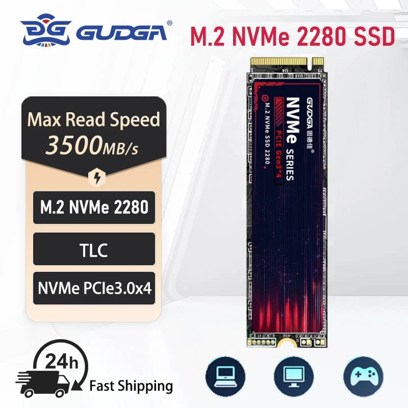 Nvme Ssd para pc ou Laptop 512mb de Ram Pcie 3.0 22×80 mm 512gb Gudga-m.2