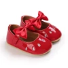 New Fashion Newborn Red Baby Shoes Non-slip Cloth Bottom Shoes For Girls Elegant And Noble Leisure Baby First Walking Shoes 2