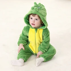 Animal Dinosaurs Infant Baby Rompers Clothes Boys Girls Cartoon Pajamas Onesie Lovely Baby Cosplay Costume Newborn Party Hoodie