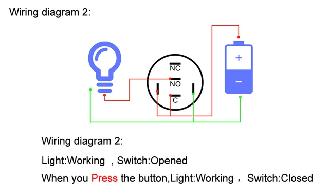 Pulsante Elettrico Antivandalo In Acciaio Inox 25mm Con LED Verde - 250V 3A IP65