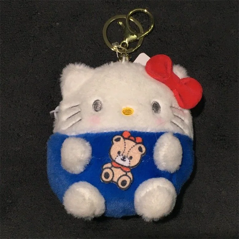 Sanrio Coin Purse Hello Kitty Melody Plush Toys Children Cute Kuromi Cinnamoroll Wallet Girls Cartoon Pochacco Plush Bag Gifts
