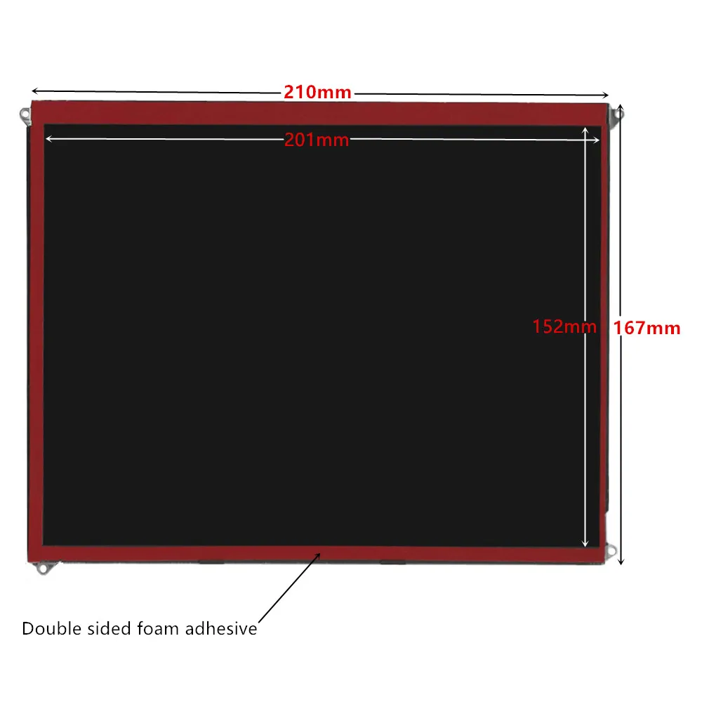 LCD Screen For iPad 3/4 9.7 Inch LP097QX1-SPA1 LTL097QL01 DIY IPS 2048*1536 Display Monitor Control Driver Board
