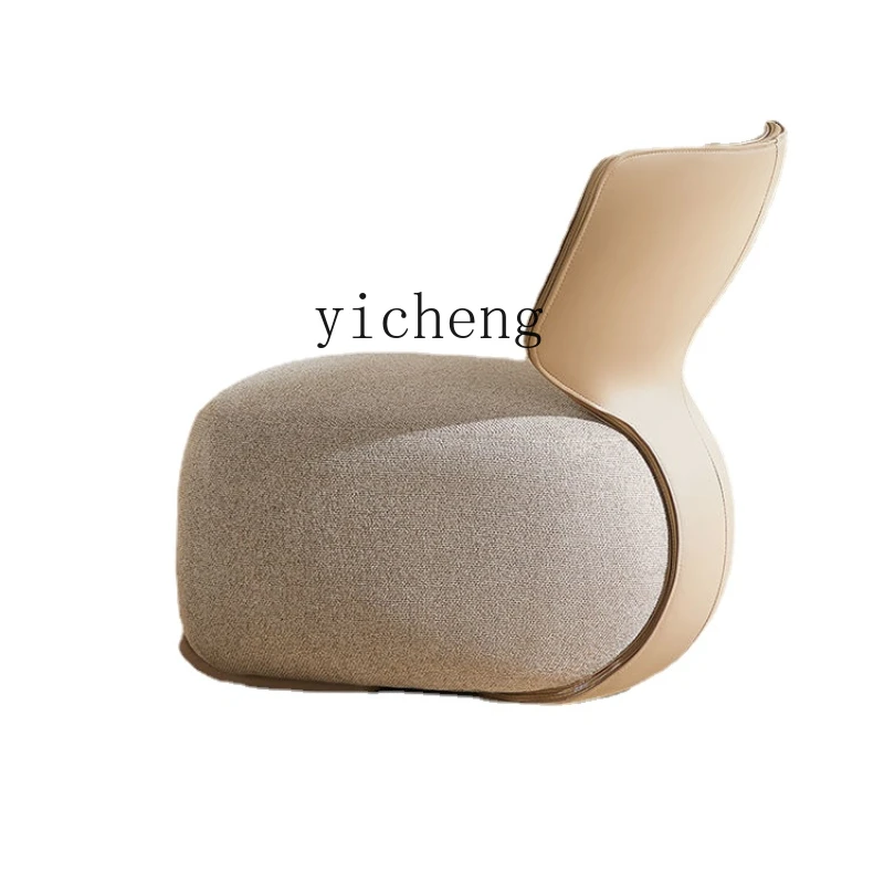

YY Couch Simple Living Room Single Low Stool Small Chair Fabric Leisure Armchair