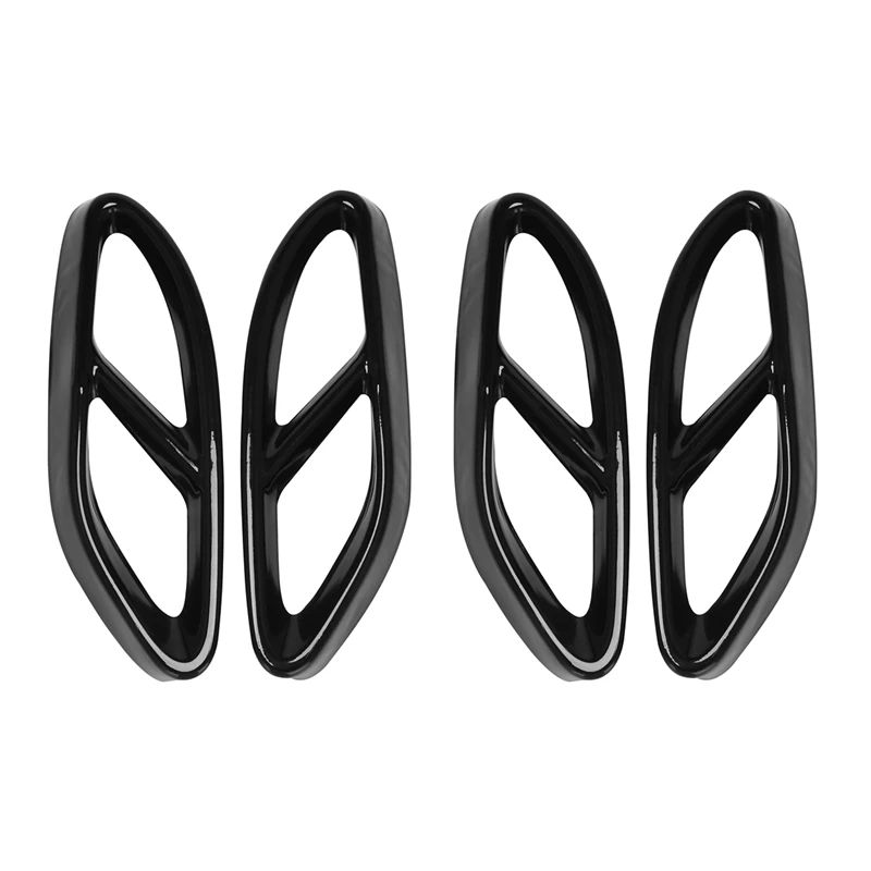 

2X Top Quality For Mercedes Benz GLC A B C Eclass W205 Coupe W213 W176 W246 2016-17 Car AMG Exhaust Cover Trim