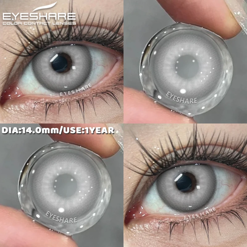 EYESHARE 1 Paar Anime Red Eye Linsen Farbkontaktlinsen Cosplay Blaue Augen Make-up Kontakt Halloween Rosa Kontakte Lila Linsen – Detail 16