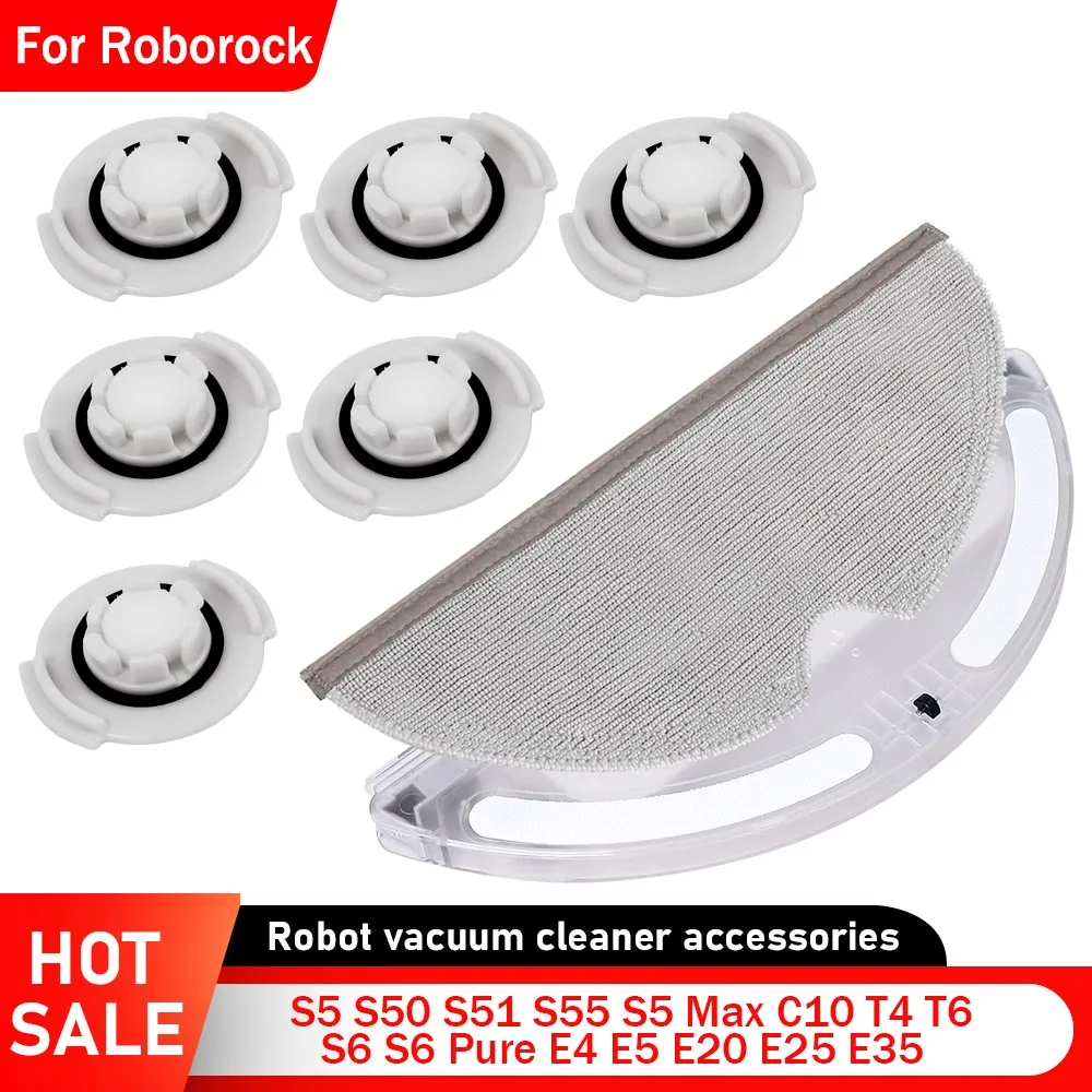 14pcs - Filtre de réservoir d'eau pour aspirateur Roborock S6 S5 MAX S60 S5 S50 S55 E25 E35