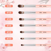 Kolinsky Acrylic Nail Brush for Acrylic Application, Nail Brush Acrylic Round Oval Shaped Wood Handle Acrylic Powder 2