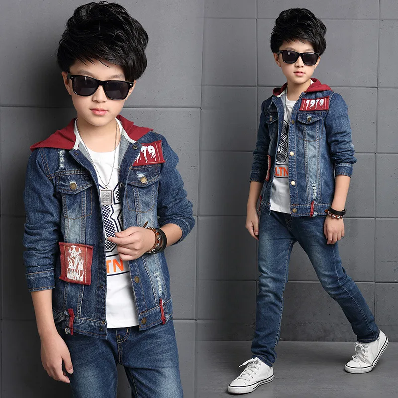 Children's Clothing Boy Denim Suit 2020 New Spring Korean Children's