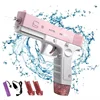 Electric Water Gun Automatic Glock Pistol Shooting Toy Full Automatic Summer Water Beach Toy For Kids Children Boys Girls Adults 1