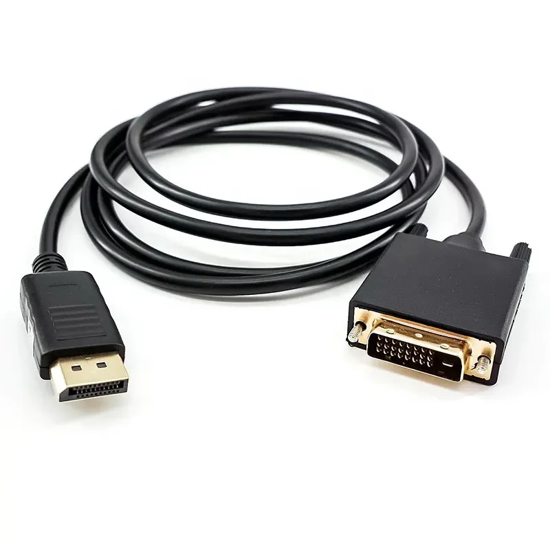 DP To DVI 24 1 Cable Adapter-DisplayPort 1080P Conversion Cable For Monitor Projector 1.8m
