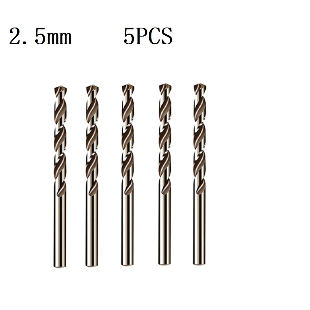 Mèche HSS M35 asile ALT 1-4mm pour acier inoxydable, métal bois, coupe-trou, accessoires de machines, pièces d'outils électriques, 5 pièces/ensemble