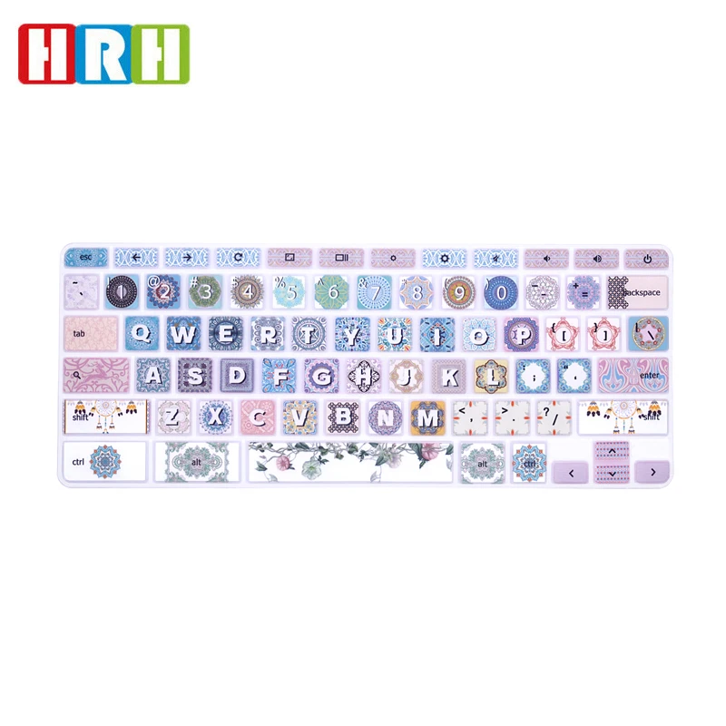 Cover Per Tastiera In Silicone Inglese Dal Design Elegante Hrh Per Samsung Chromebook 4 3 Xe310Xba Xe500C13 Xe501C13 11.6 "/ 15.6"
