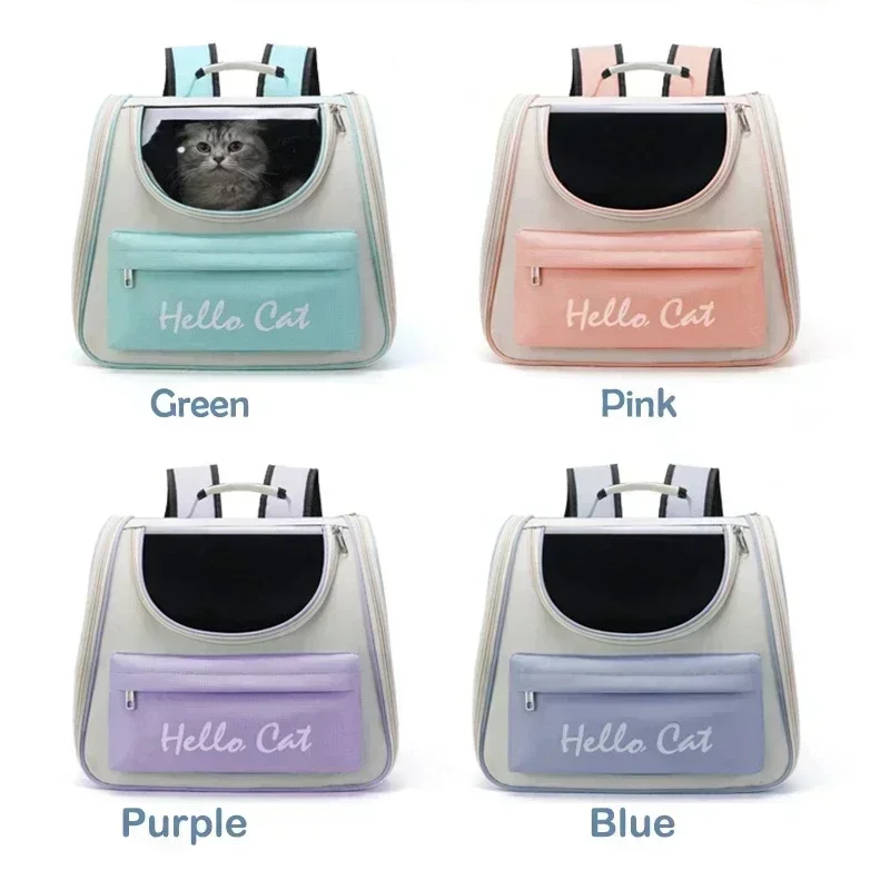 Pet Carrier Backpack Pet Bag Pet Carrier Bag Pet Cat Carrier Bag Breathable Portable Cat Backpack Outdoor Travel Transparent Bag For Cats Small Dogs Carrying Pet Supplies