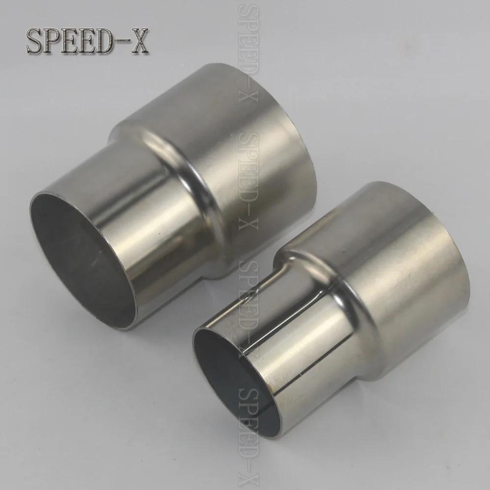 Car accessories 304 stainless steel reducer 57mm 60mm 63mm 66mm 70mm 76mm exhaust pipe pipe fitting