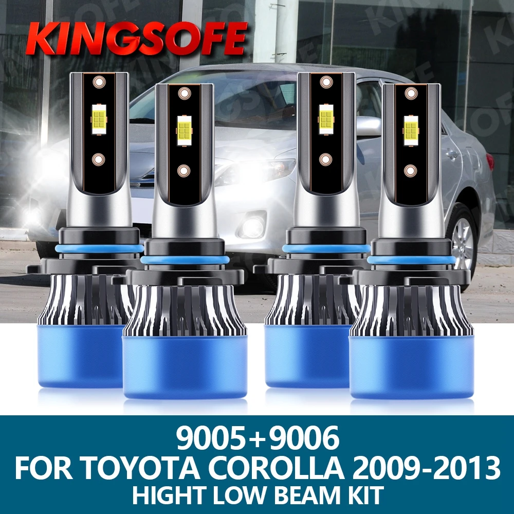 4X Auto Licht 9005 HB3 9006 HB4 Led Koplamp 20000Lm 110W Csp Chip 6500K 4x-auto-licht-9005-hb3-9006-hb4-led-koplamp-20000lm-110w-csp-chip-6500k
