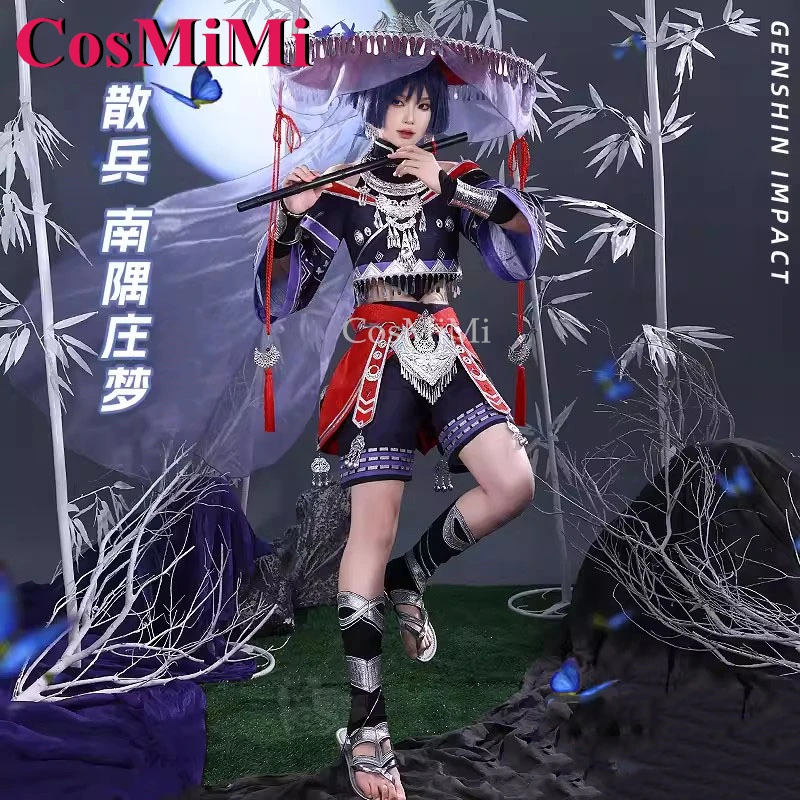 

Косплей-костюм CosMiMi Game Genshin Impact Scaramouche NanYuZhuangMeng Skin, модная форма для карнавала, женская мода