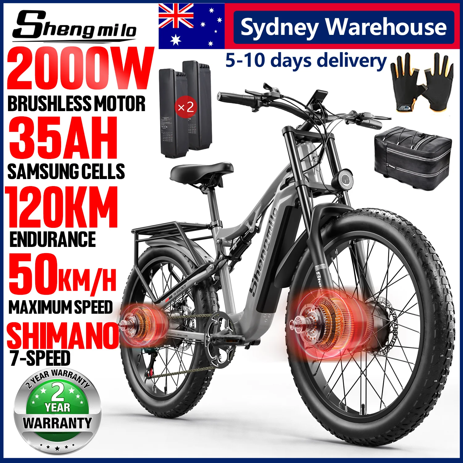 [Sydney Warehouse]Shengmilo S600 26 inches adult electric