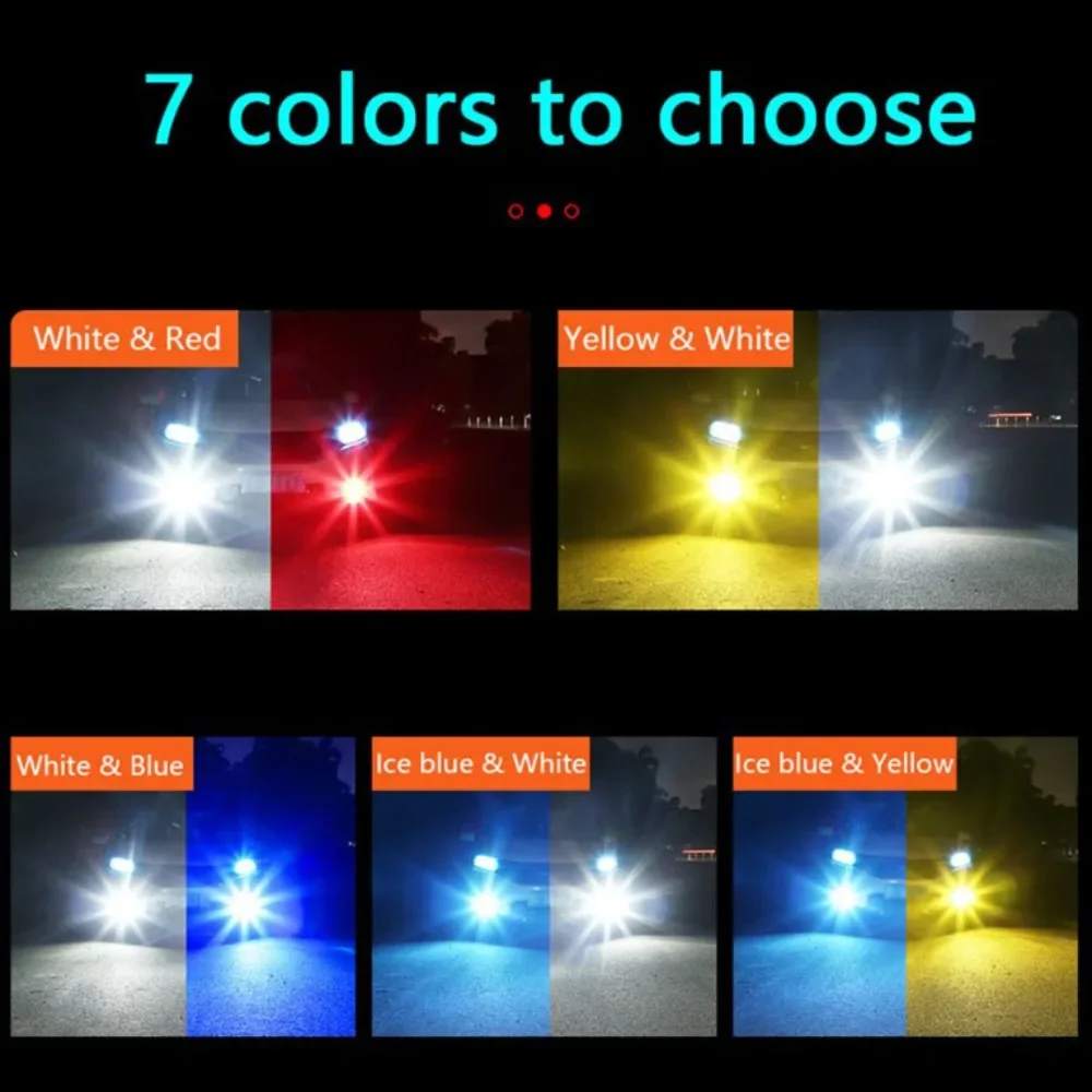 LED Car Lights LED Lights LED Bulbs LED Headlights LED Car Headlights Car Headlamps HID Headlight Bulbs Car LED Fog Light H11H7 9005 9006 with Flashing Emergency Warning Strobe Led Light 9005 9006 H3 880 881 12V 24Leds Auto Lights