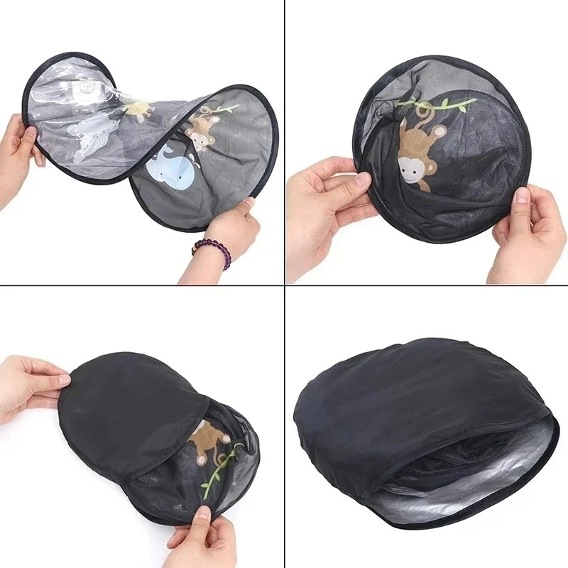 Infographic showing sunshade size and features