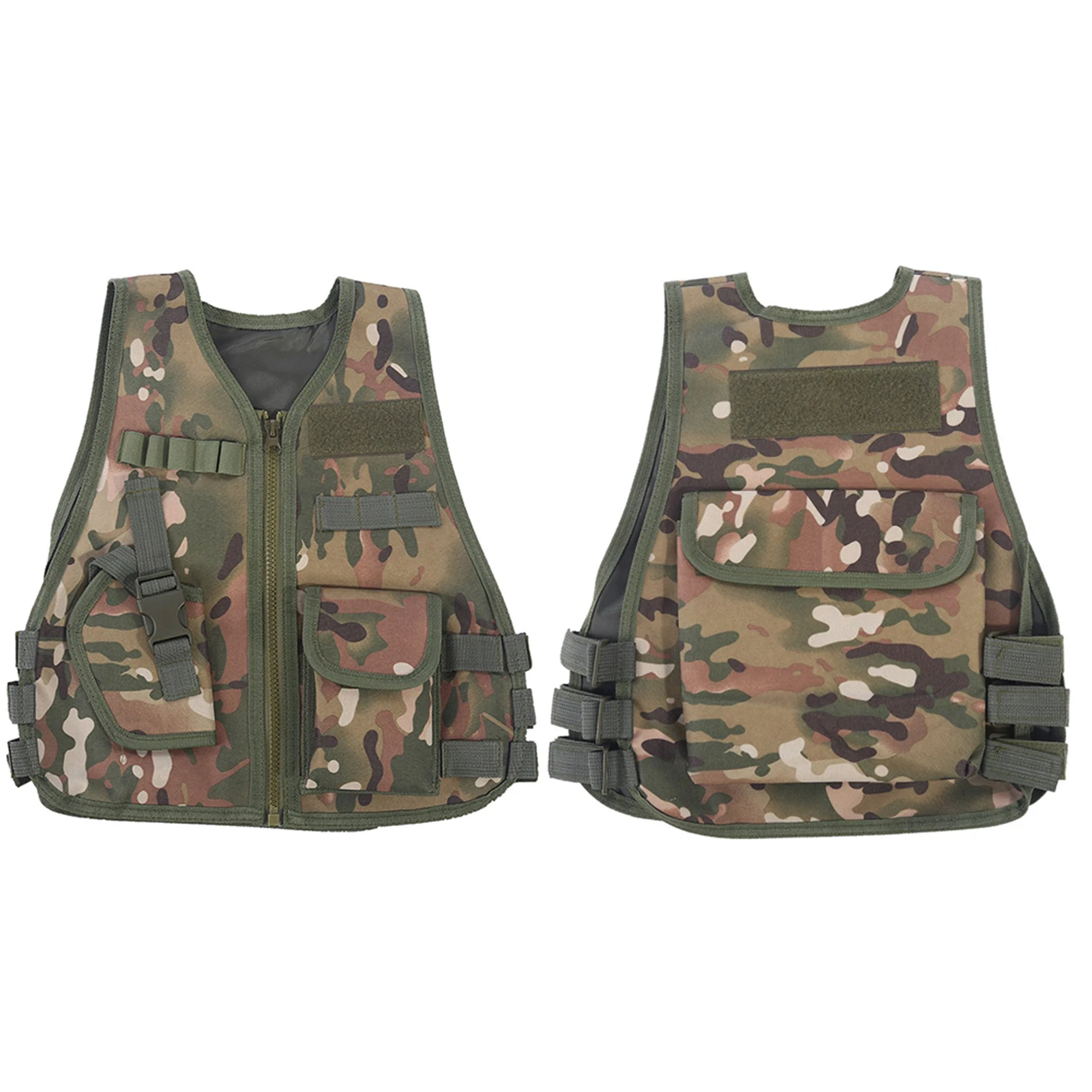 Children Camouflage Vest Kid Adjustable Vest Children with Multi Pocket for Outdoor Hunting Game hunting vest
